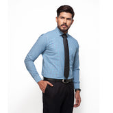 Shirt:Full Sleeve_Semi Fit_  Check_335#1
